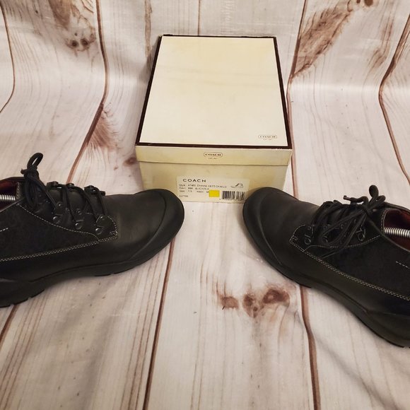 Coach Dyanne Leather Ankle Boot, 7.5, Black - Picture 3 of 9